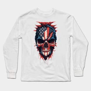 Skull USA Long Sleeve T-Shirt